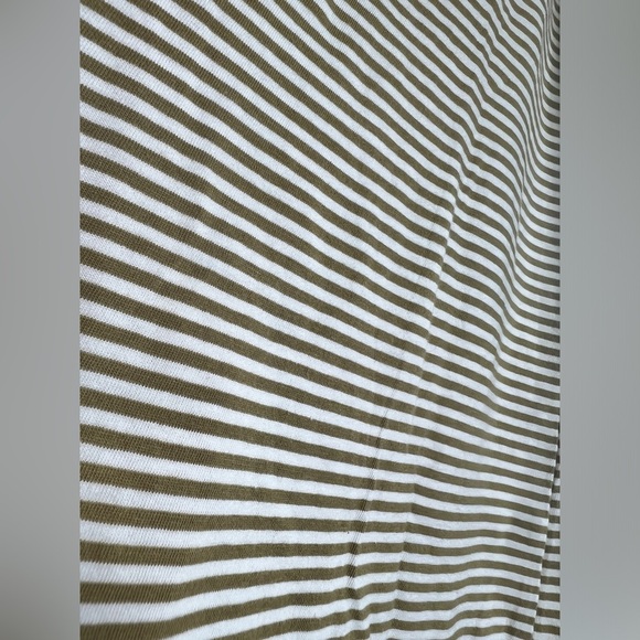 Pact Womens Organic Cotton Preppy Green White Striped Sleeveless Top Small - Picture 8 of 8